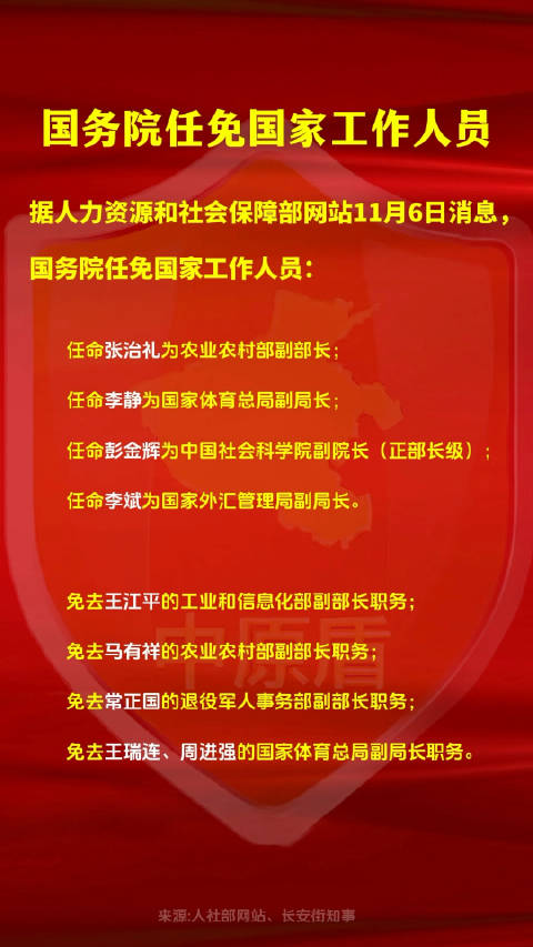 中央国家工委人事动态更新，领导层调整与更新