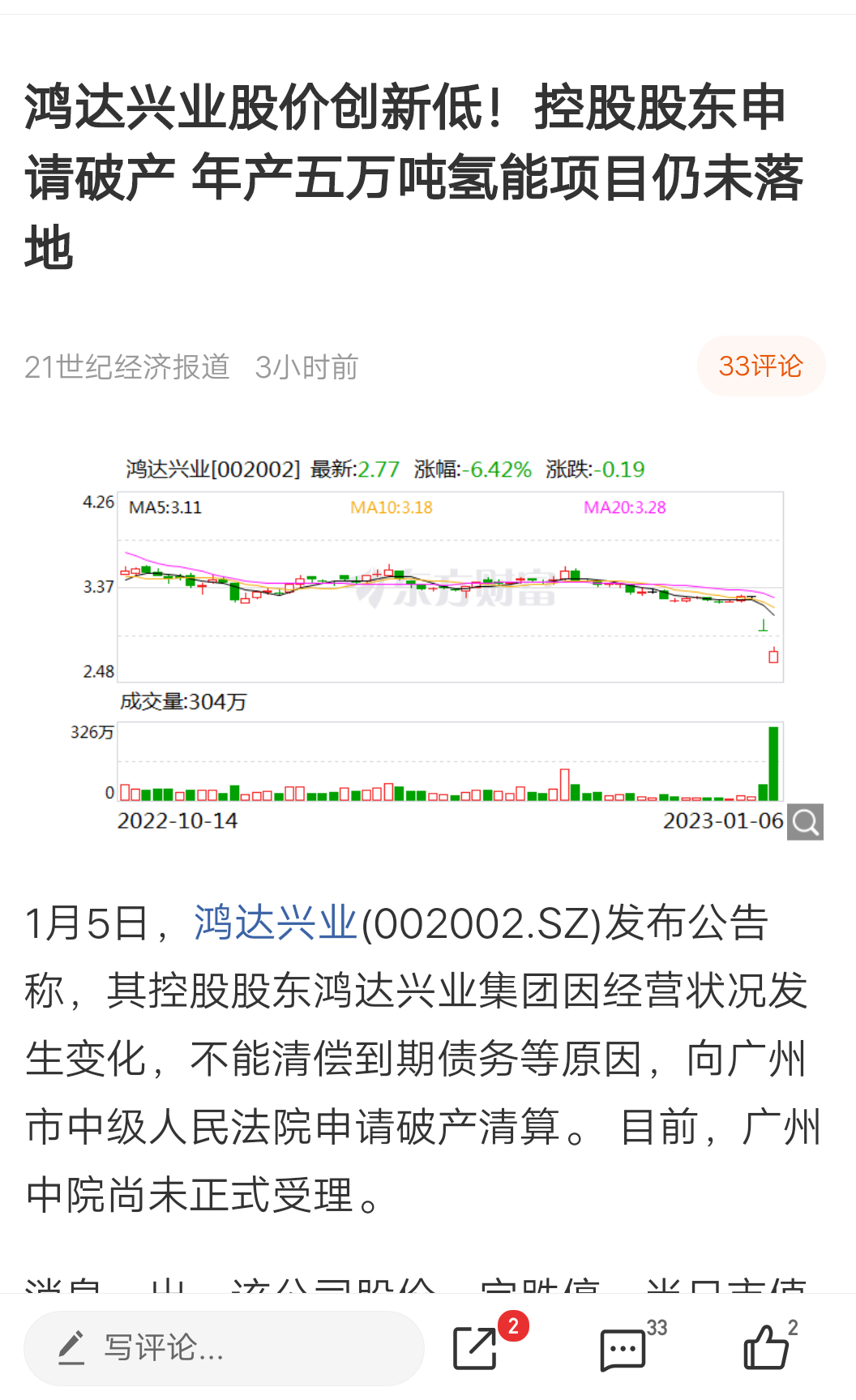 鸿达兴业股票最新消息全面解读与分析